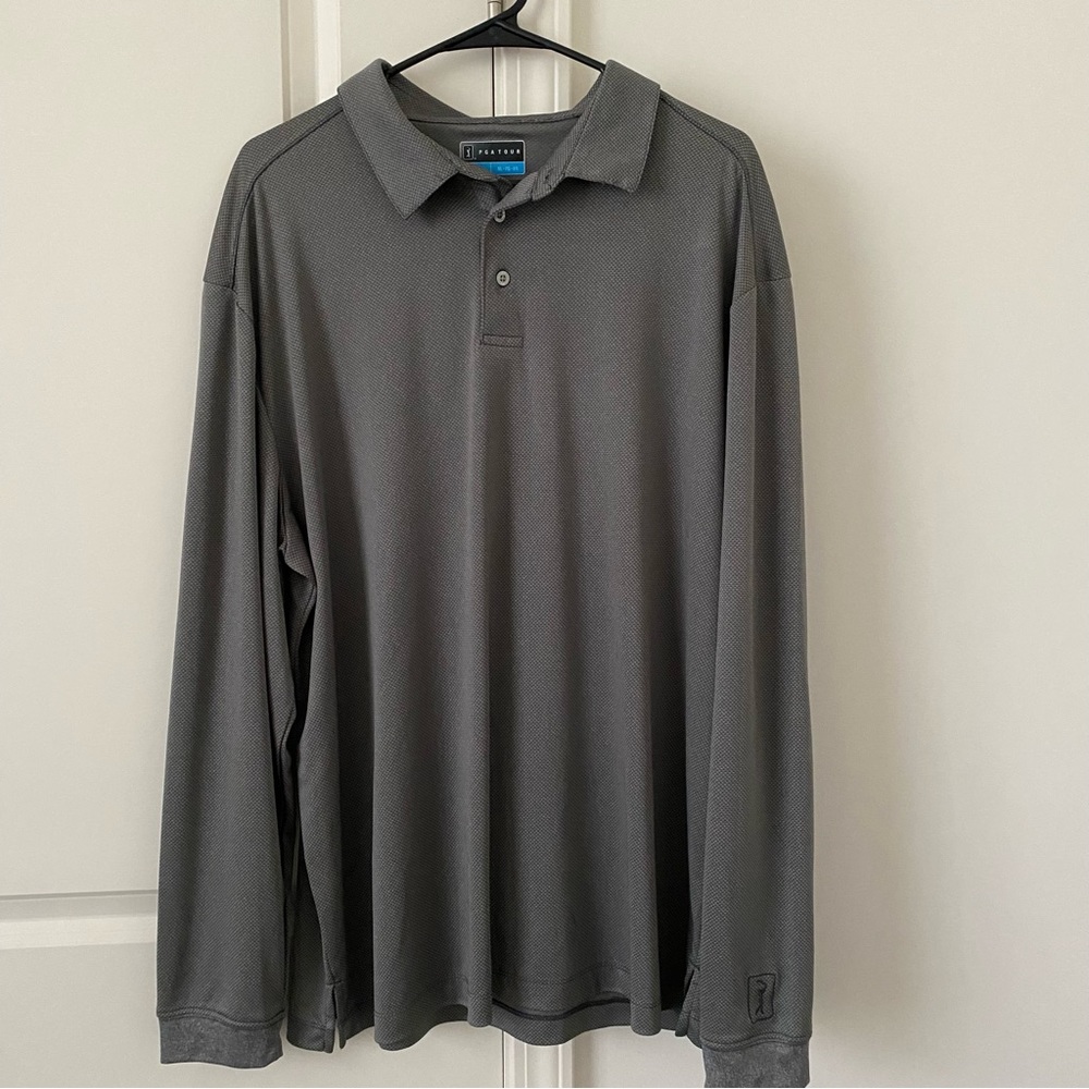 PGA TOUR LONG SLEEVES GOLF POLO XL